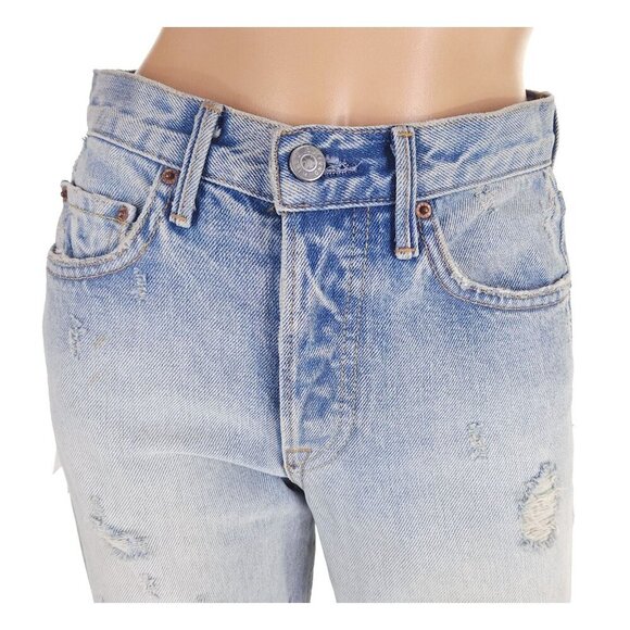 GRLFRND Karolina High-Rise Raw Edge Jeans 24 XXS Dont Cry Daddy $225 - Picture 3 of 16